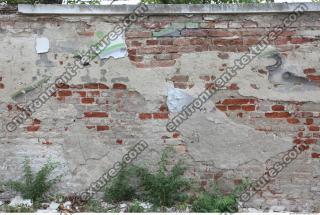 wall brick plastered